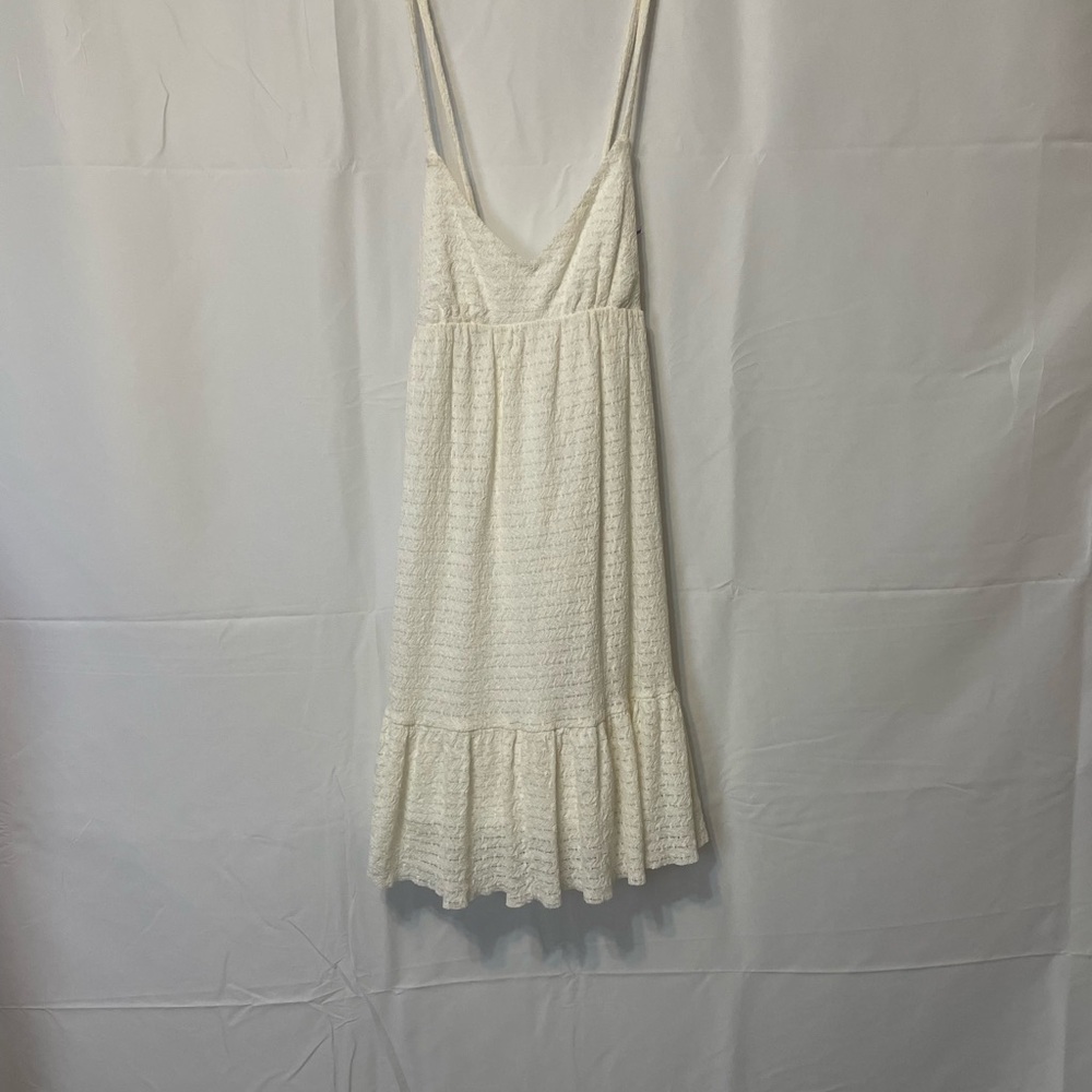 Topshop Textured Mini Dress Ivory Women’s Medium - Picture 5 of 10